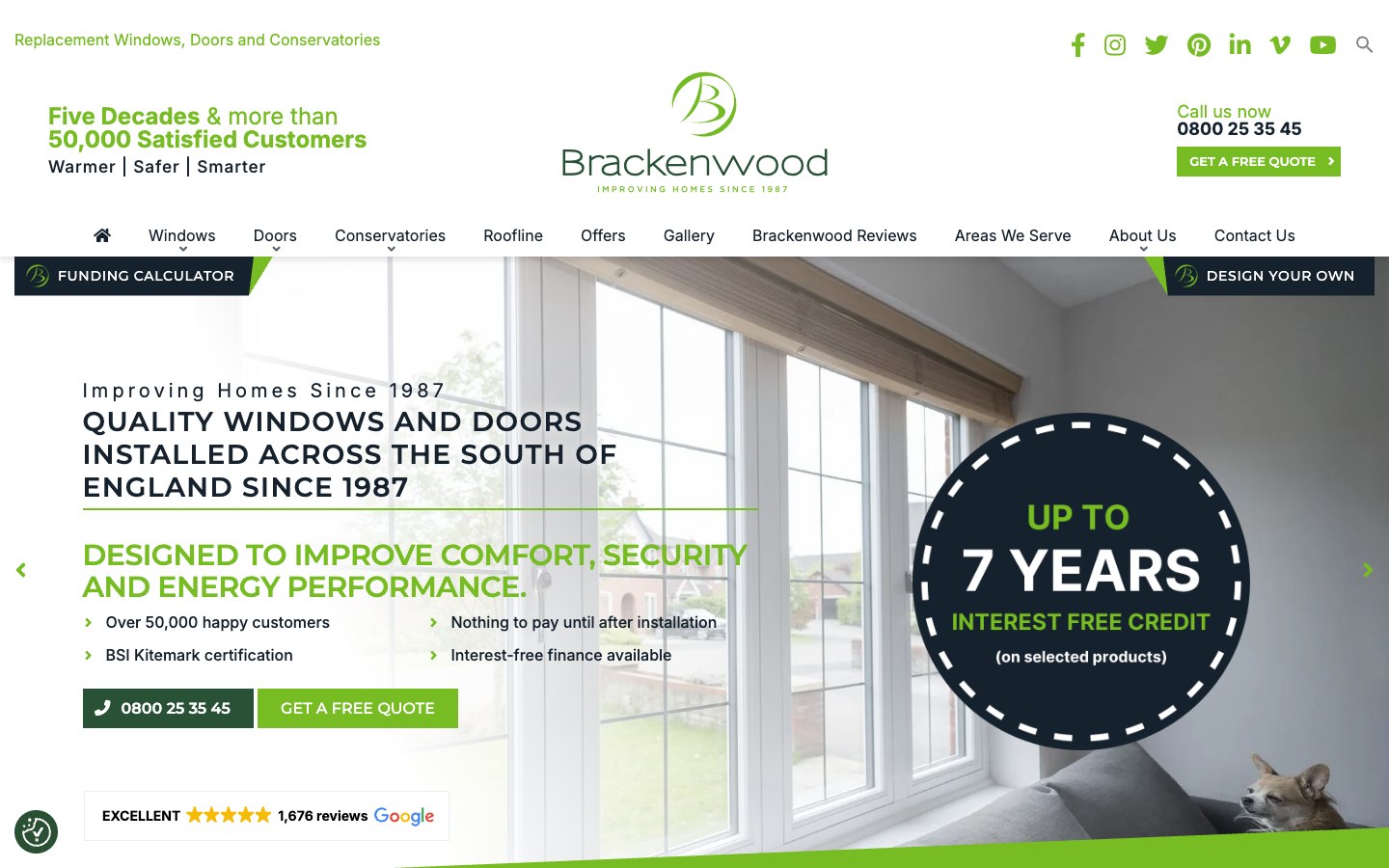 Brackenridge website before the rebuild