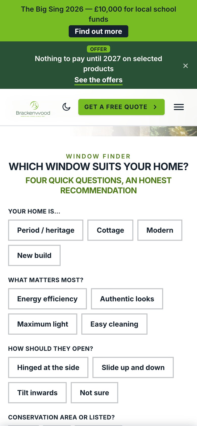 Brackenridge on a phone — Find your window style