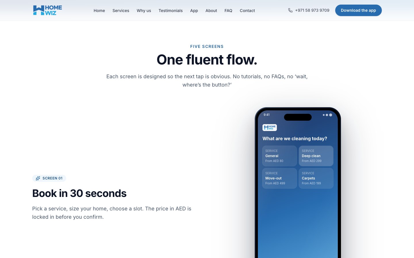 HomeWise — From the website to the app