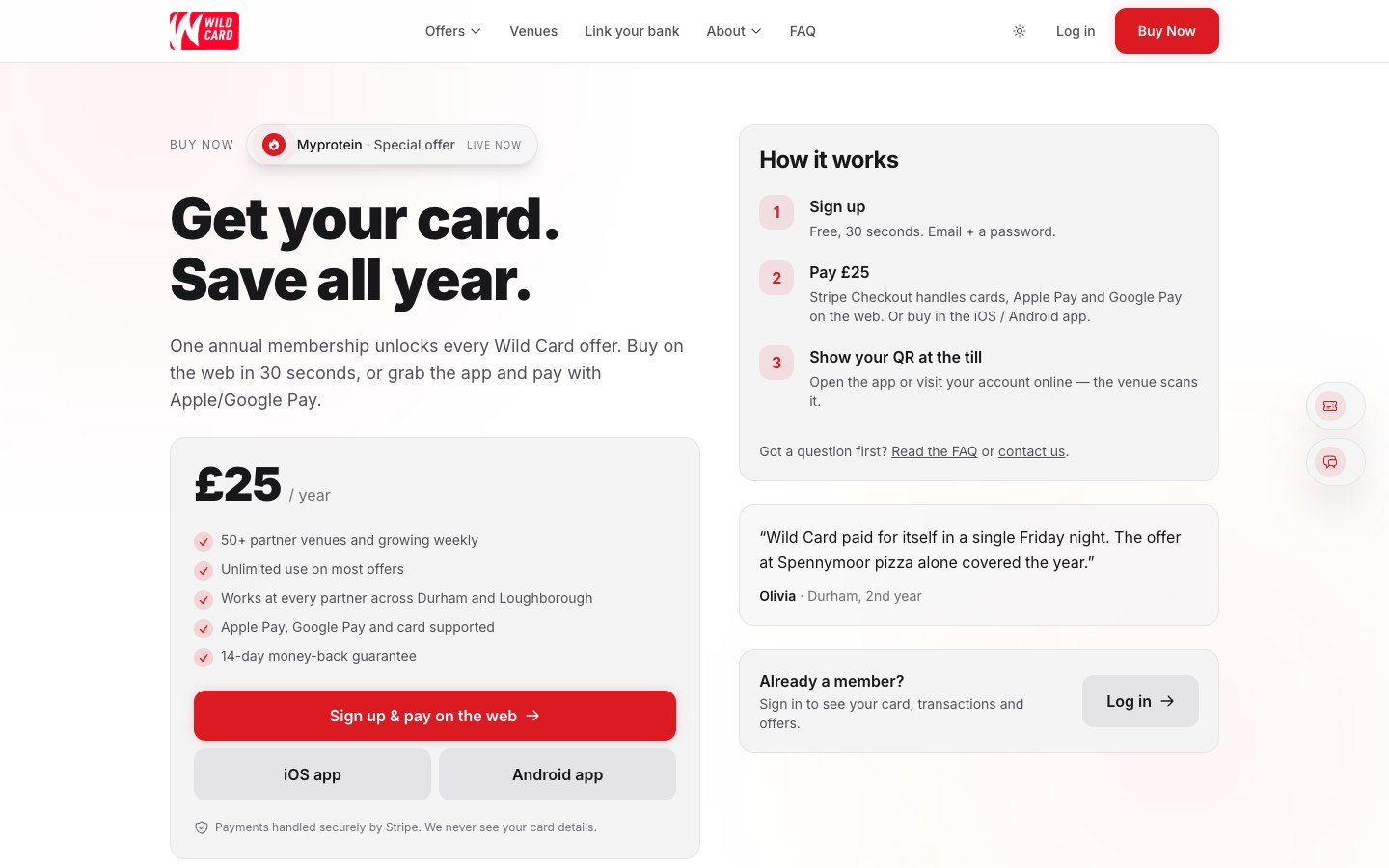 Wild Deck — A clear membership journey